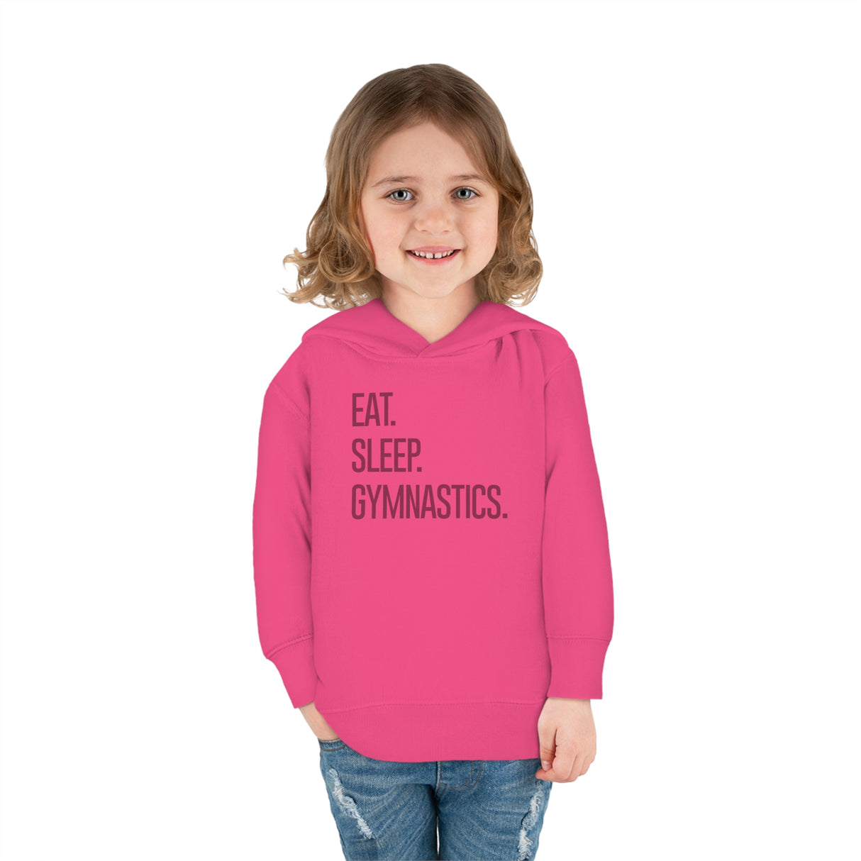 Toddler - "Eat. Sleep. Gymnastics." Pullover Fleece Hoodie