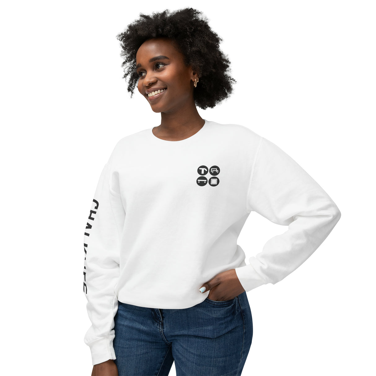 Women's Gymnastics Icon - Lightweight Crewneck Sweatshirt