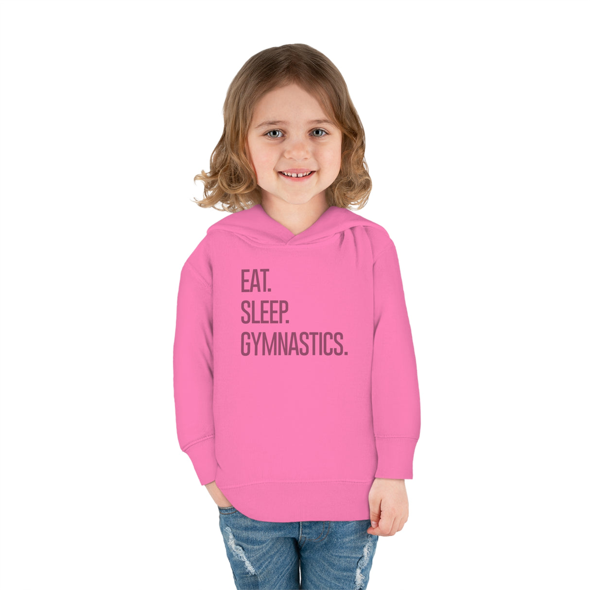 Toddler - "Eat. Sleep. Gymnastics." Pullover Fleece Hoodie