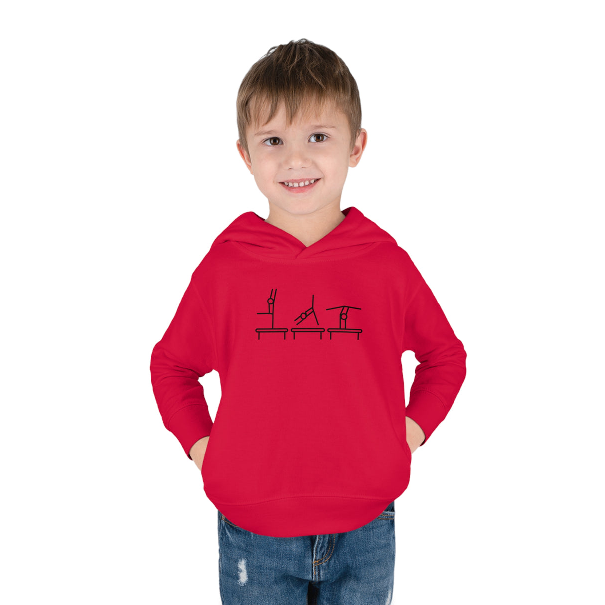 Toddler - "Beam Trio" Pullover Fleece Hoodie