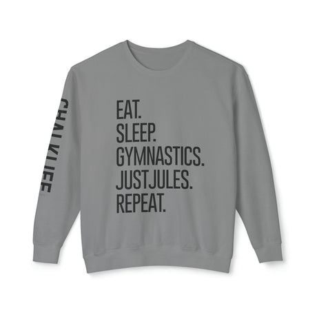 JustJules - Women's Gymnastics Events Spine - Lightweight Crewneck Sweatshirt