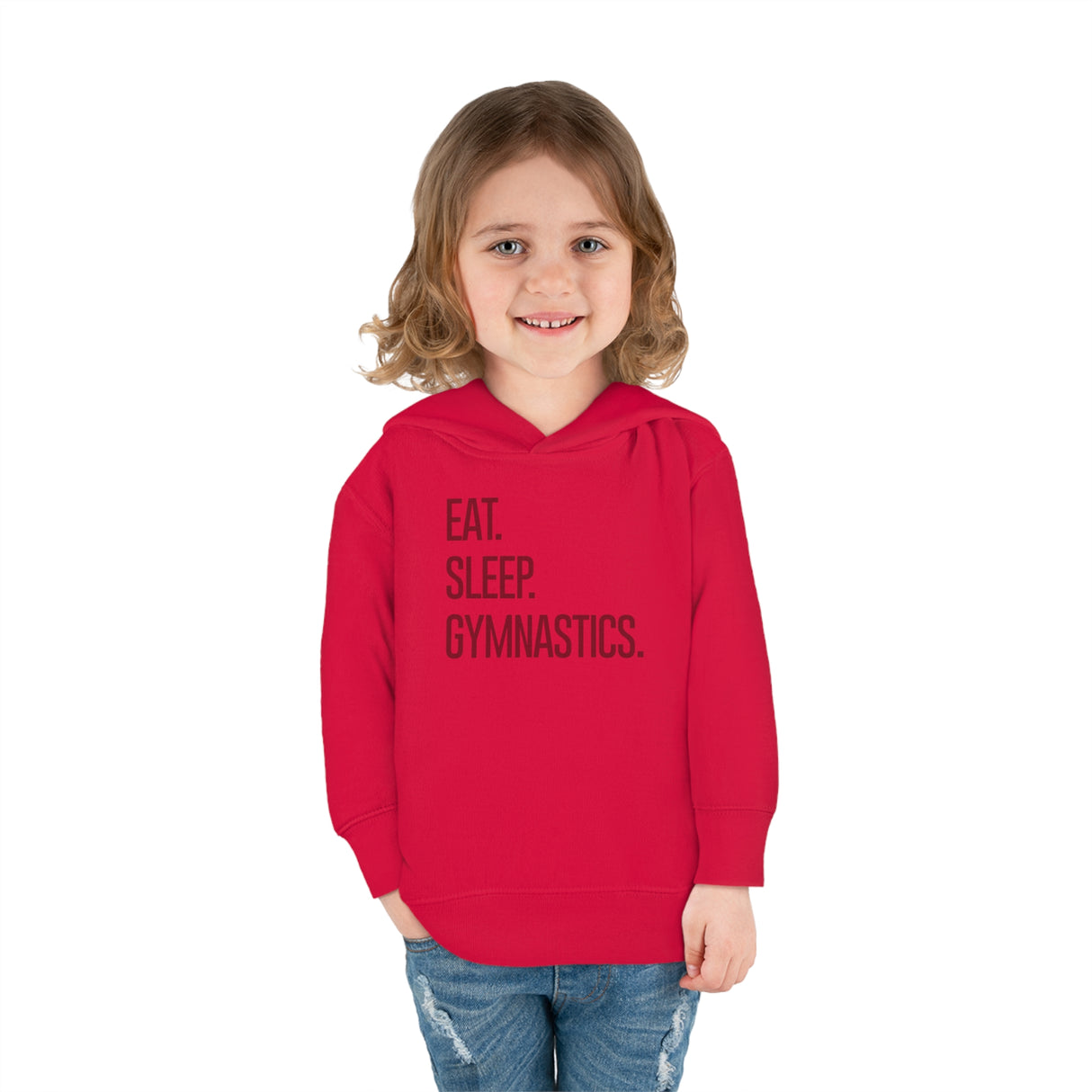 Toddler - "Eat. Sleep. Gymnastics." Pullover Fleece Hoodie