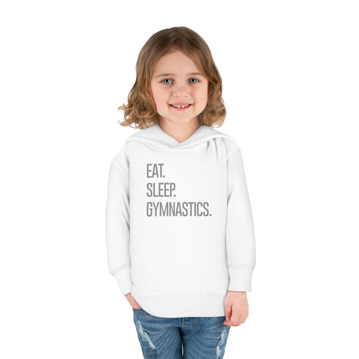 Toddler - "Eat. Sleep. Gymnastics." Pullover Fleece Hoodie