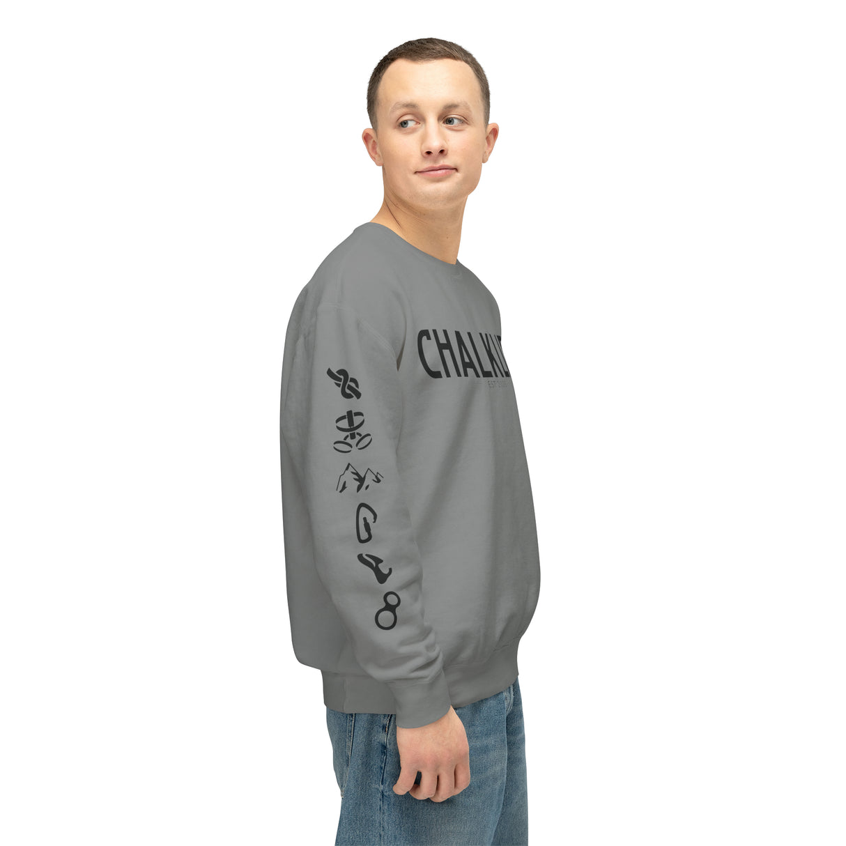 Chalklife - Climbing Events Unisex Lightweight Crewneck Sweatshirt