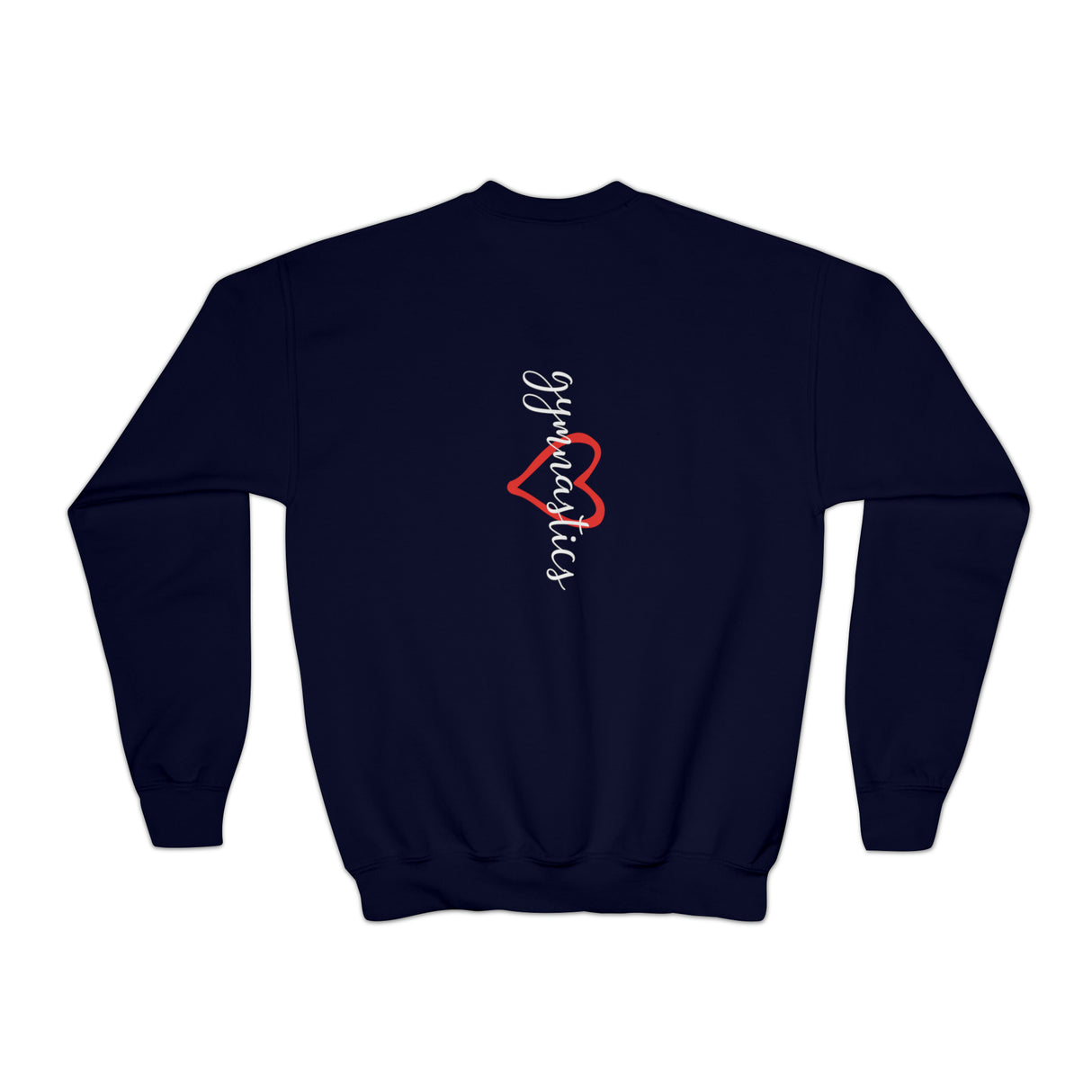 Youth - "Heart Gymnastics" Girl's Cropped Fleece Pullover