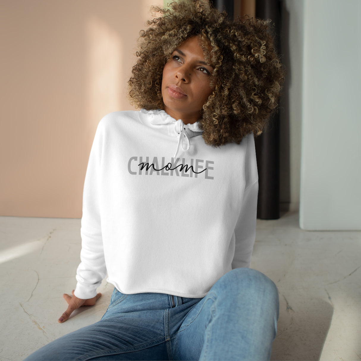 Chalklife "Mom" - Crop Hoodie
