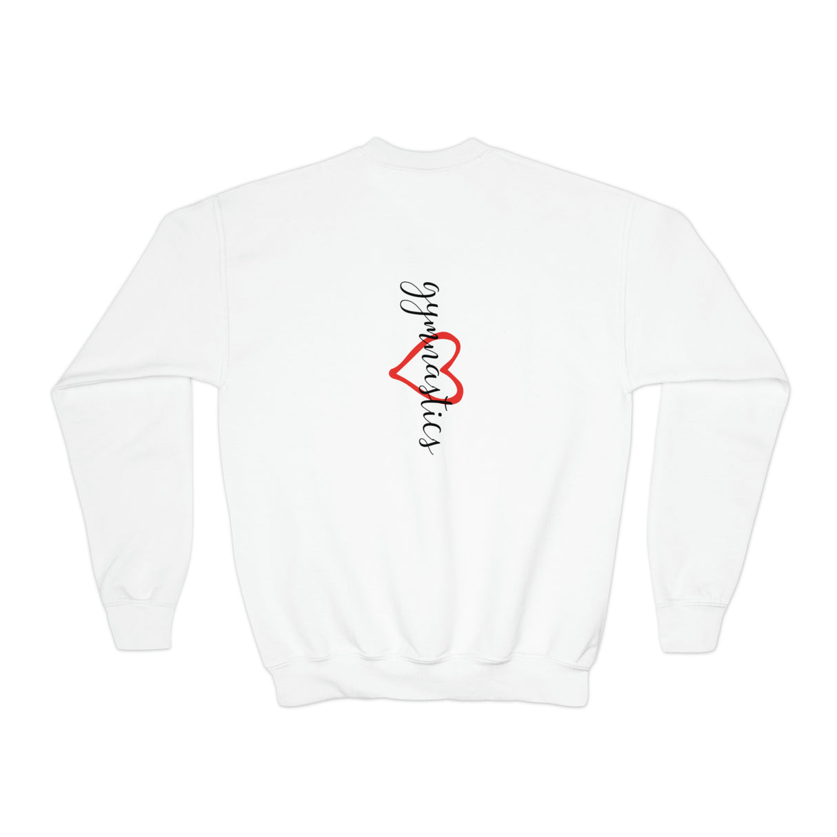 Youth - "Heart Gymnastics" Girl's Cropped Fleece Pullover