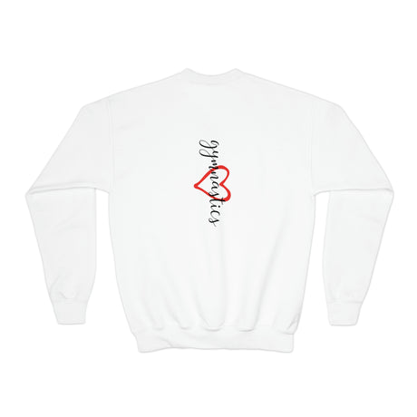 Youth - "Heart Gymnastics" Girl's Cropped Fleece Pullover