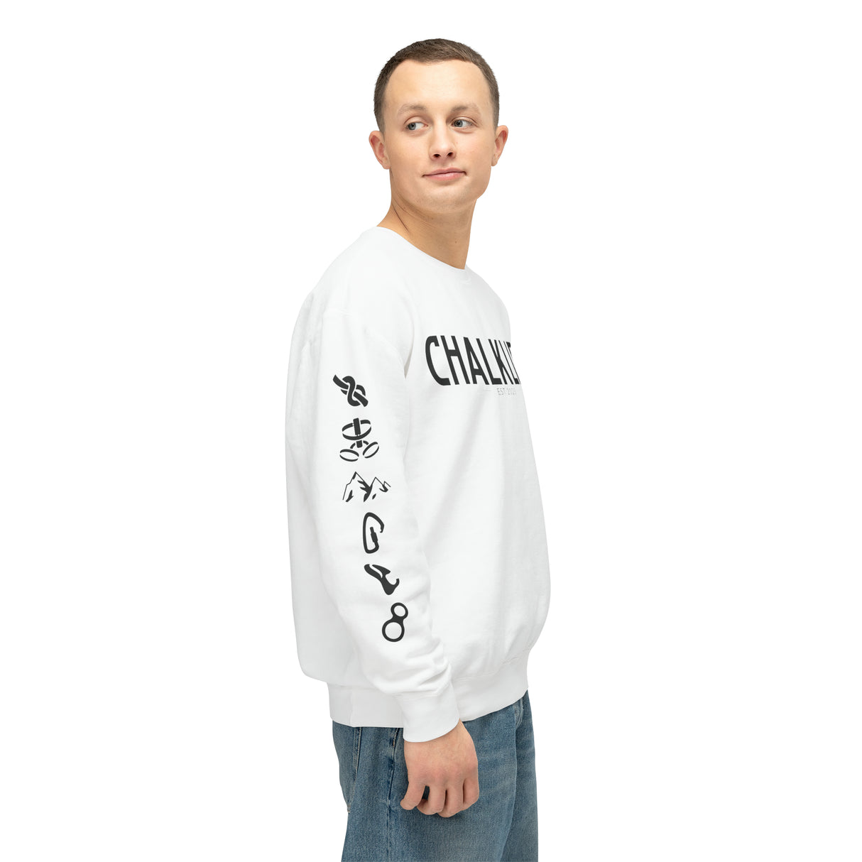 Chalklife - Climbing Events Unisex Lightweight Crewneck Sweatshirt