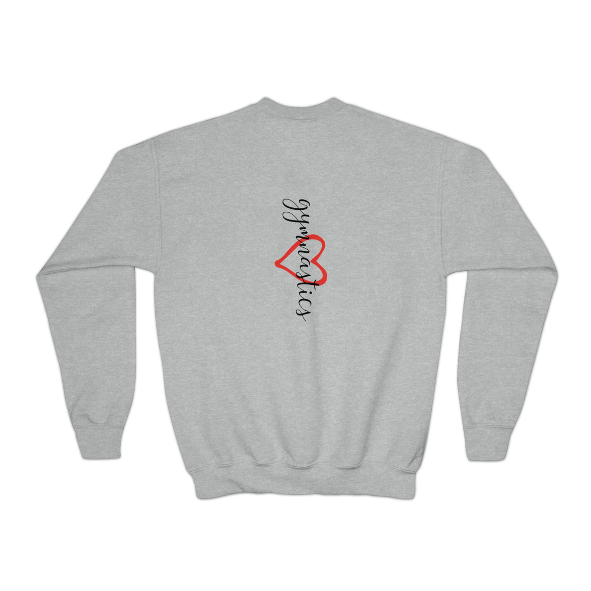Youth - "Heart Gymnastics" Girl's Cropped Fleece Pullover