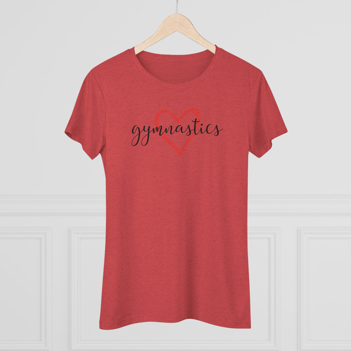"Gymnastics Love" Women's T-Shirt (Fitted)
