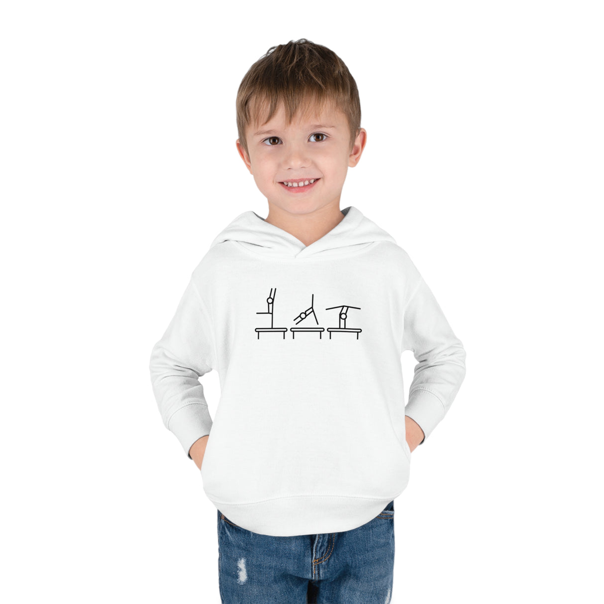 Toddler - "Beam Trio" Pullover Fleece Hoodie