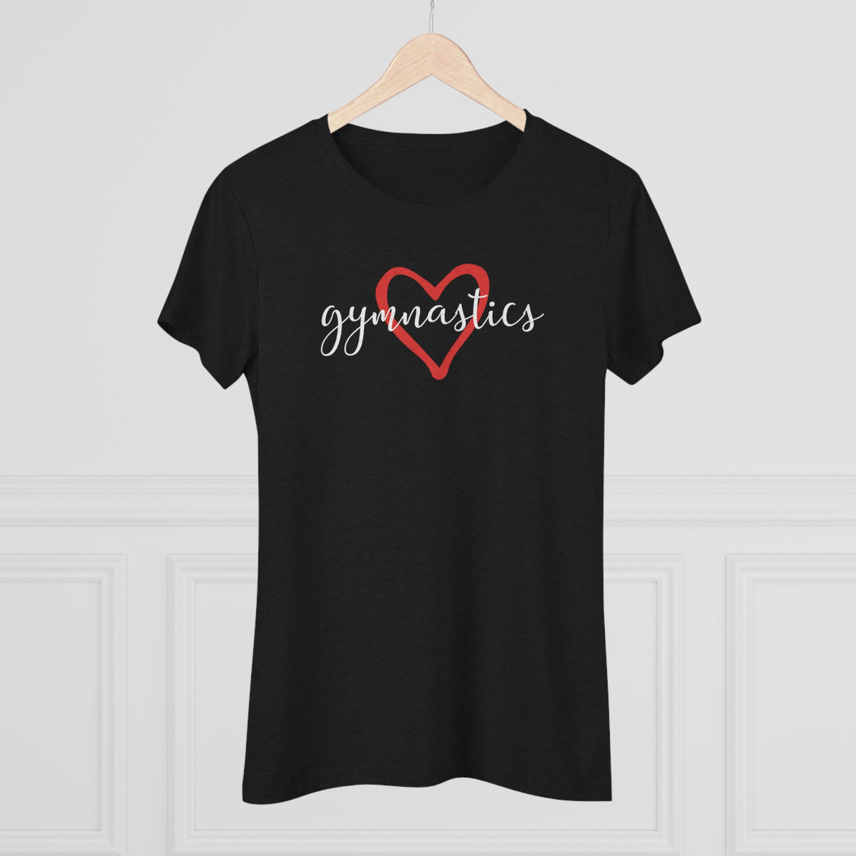 "Gymnastics Love" Women's T-Shirt (Fitted)