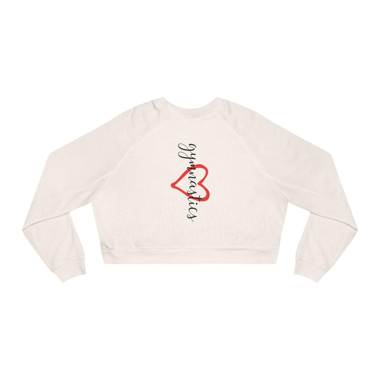 "Heart Gymnastics" Women's Cropped Fleece Pullover