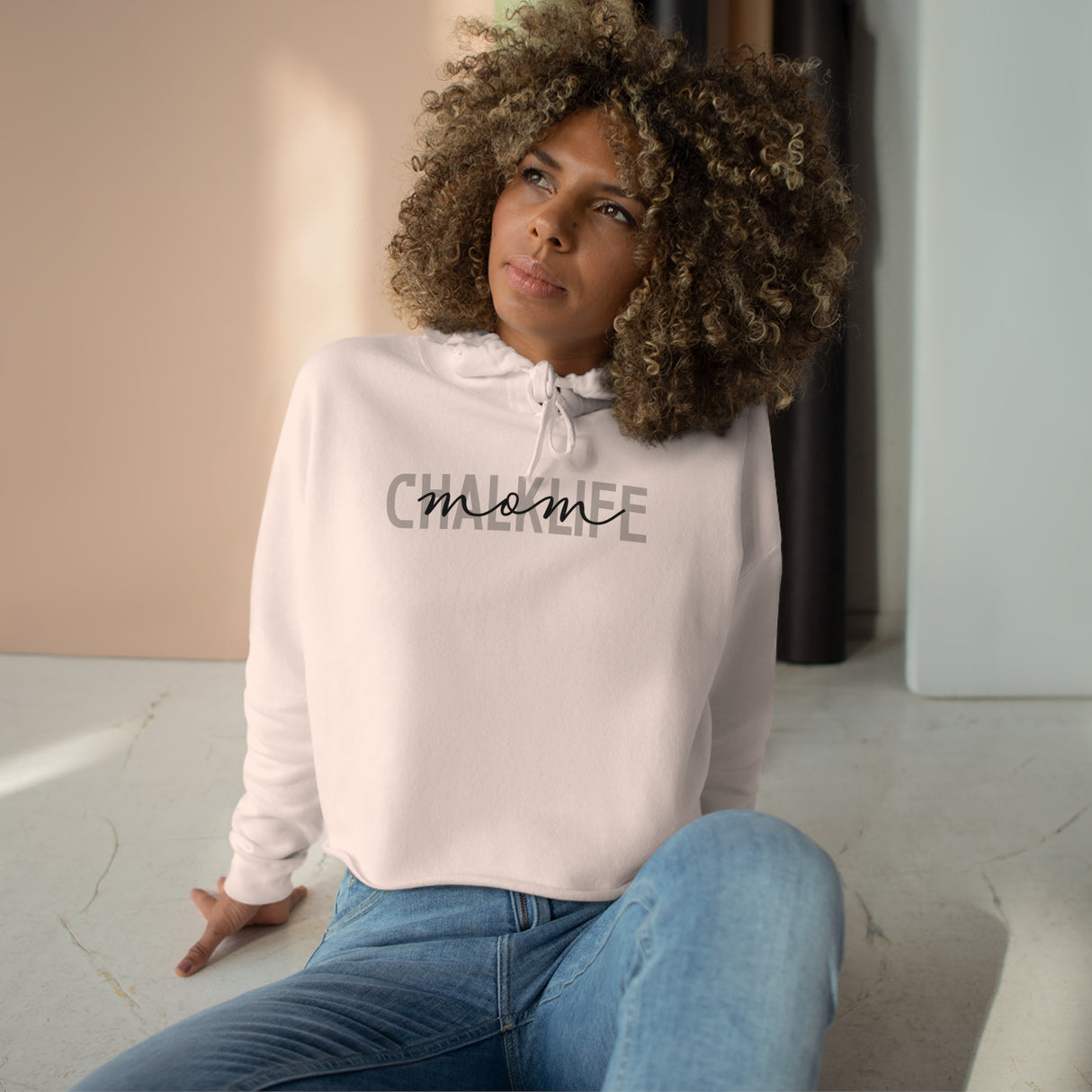 Chalklife "Mom" - Crop Hoodie