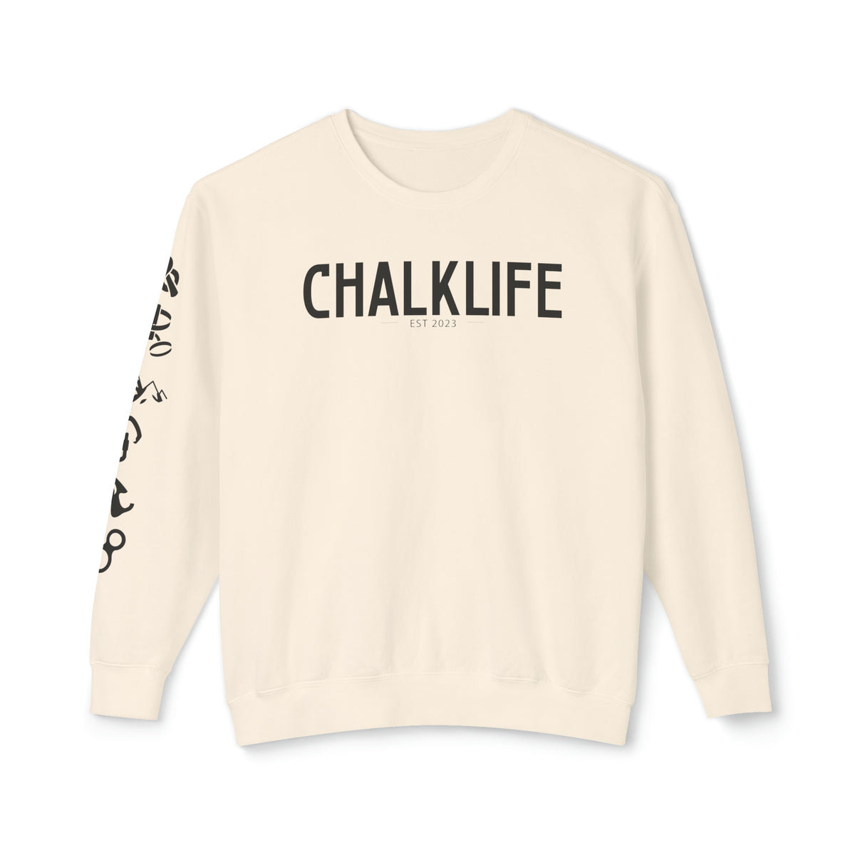 Chalklife - Climbing Events Unisex Lightweight Crewneck Sweatshirt