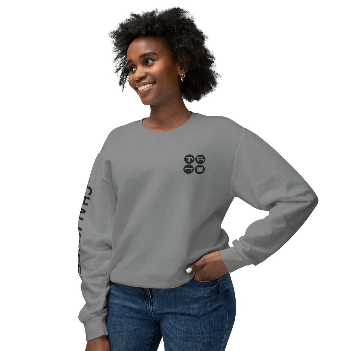 Women's Gymnastics Icon - Lightweight Crewneck Sweatshirt