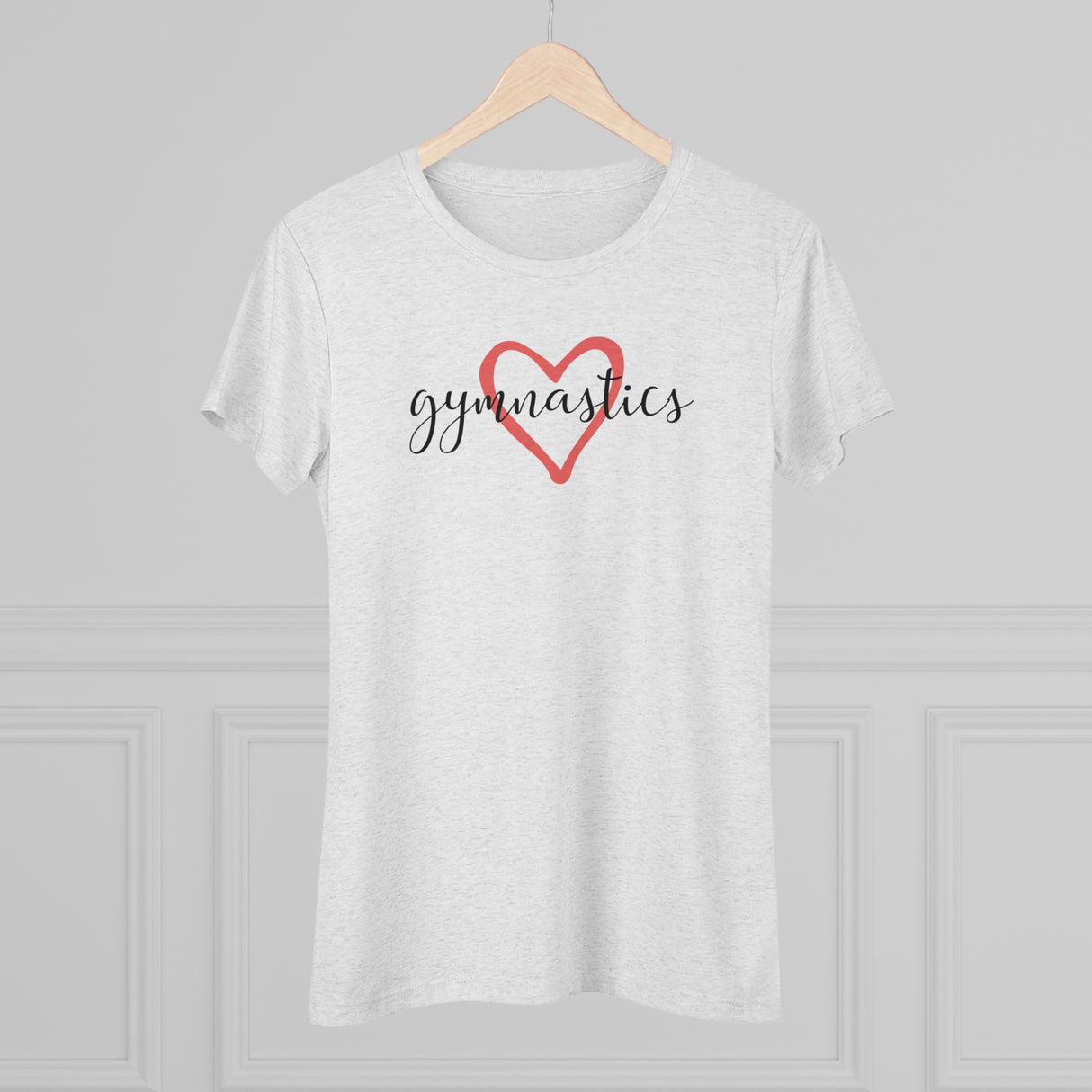 "Gymnastics Love" Women's T-Shirt (Fitted)