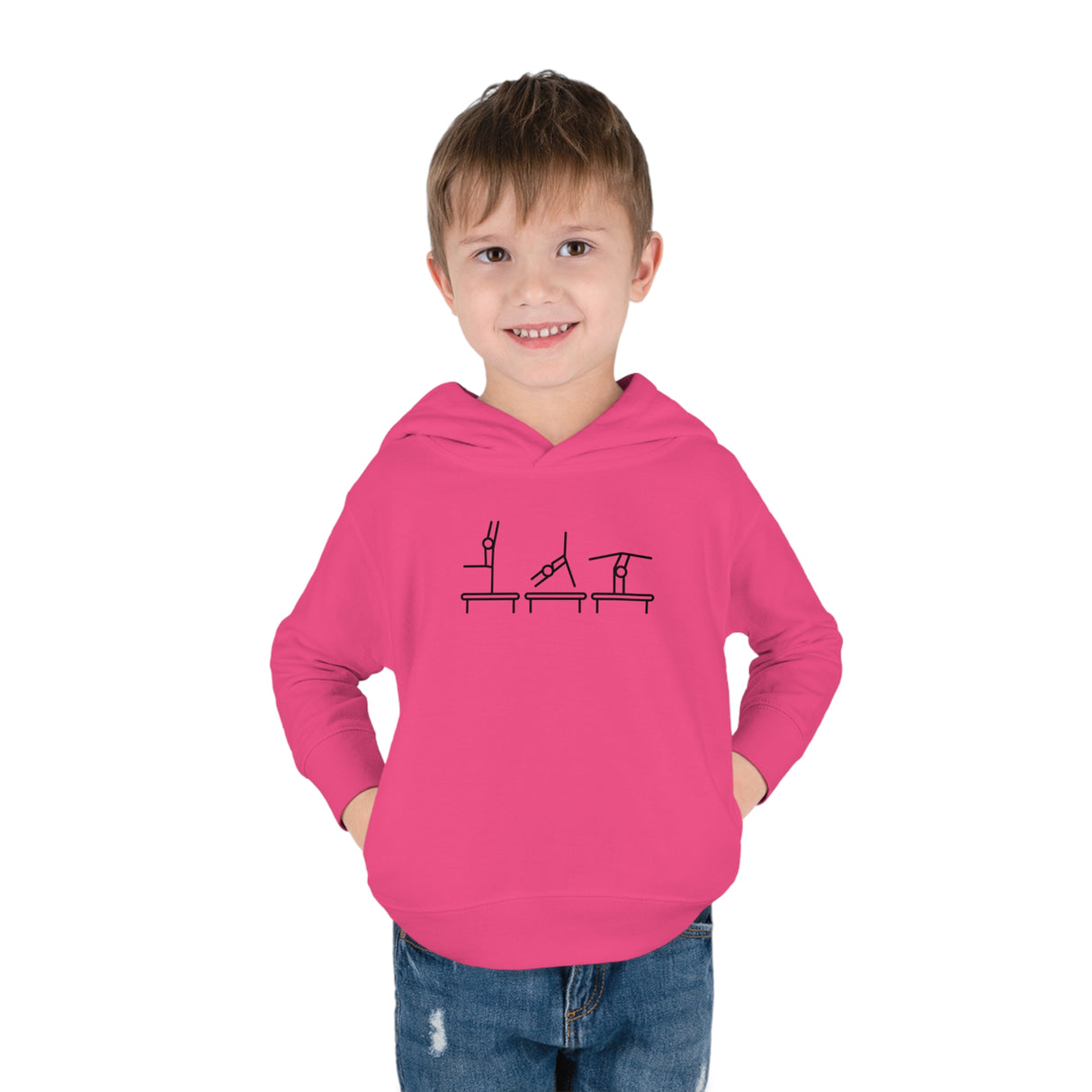 Toddler - "Beam Trio" Pullover Fleece Hoodie