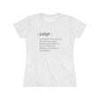 Chalklife - Judge Definition - Women's Triblend Tee (Fitted) - Chalklife, LLC