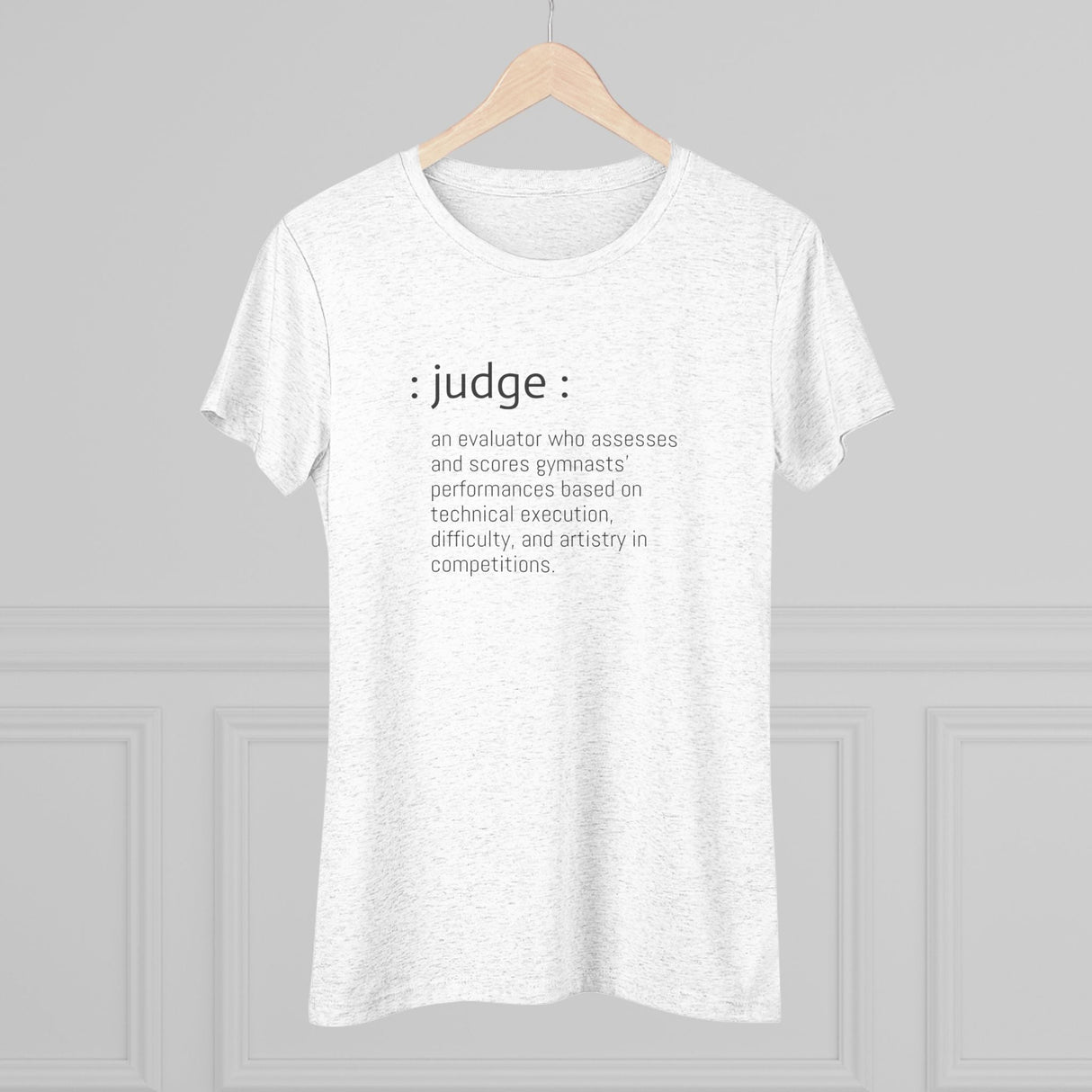 Chalklife - Judge Definition - Women's Triblend Tee (Fitted) - Chalklife, LLC