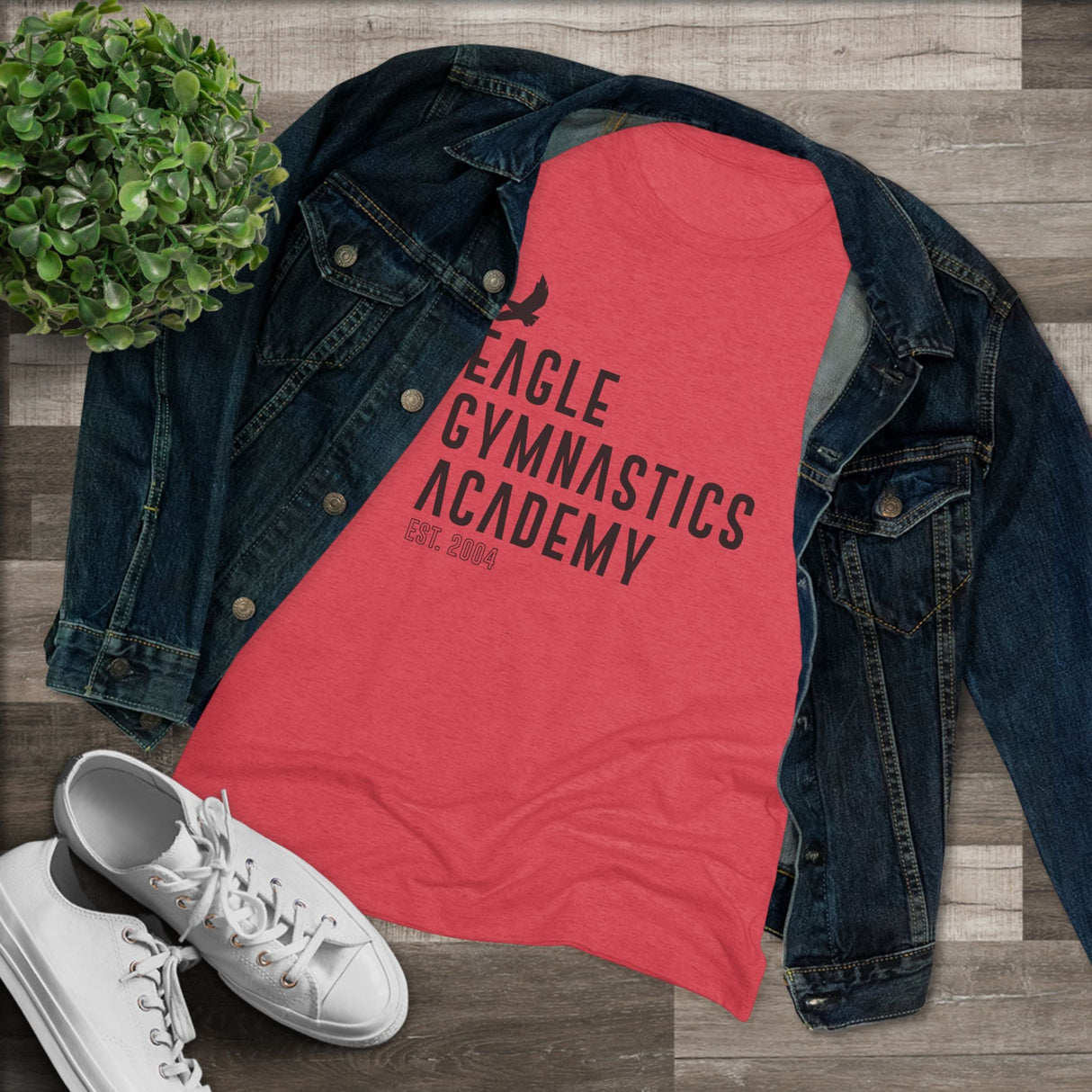 Eagle Gymnastics - Stacked Club (Women's Fitted) - Chalklife, LLC