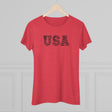 Women's - USA - Flag (Fitted) - Chalklife, LLC