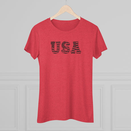 Women's - USA - Flag (Fitted) - Chalklife, LLC