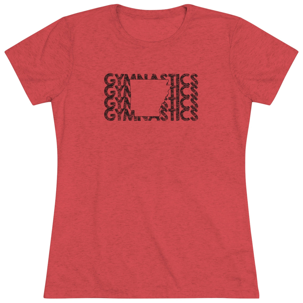 Arkansas Gymnastics T-Shirt (Fitted) - Chalklife, LLC