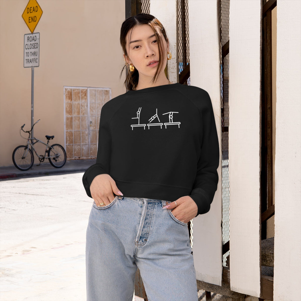 Chalklife - Beam Trio Cropped Fleece Pullover - Chalklife, LLC