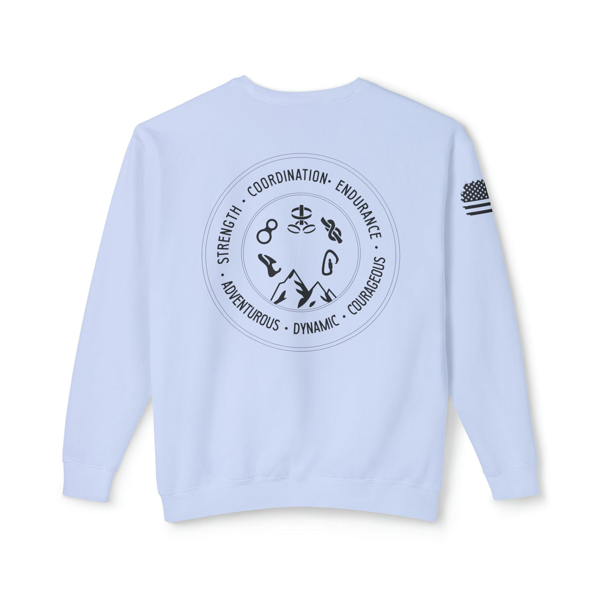 Chalklife - Climbing Stamp Unisex Lightweight Crewneck Sweatshirt - Chalklife, LLC