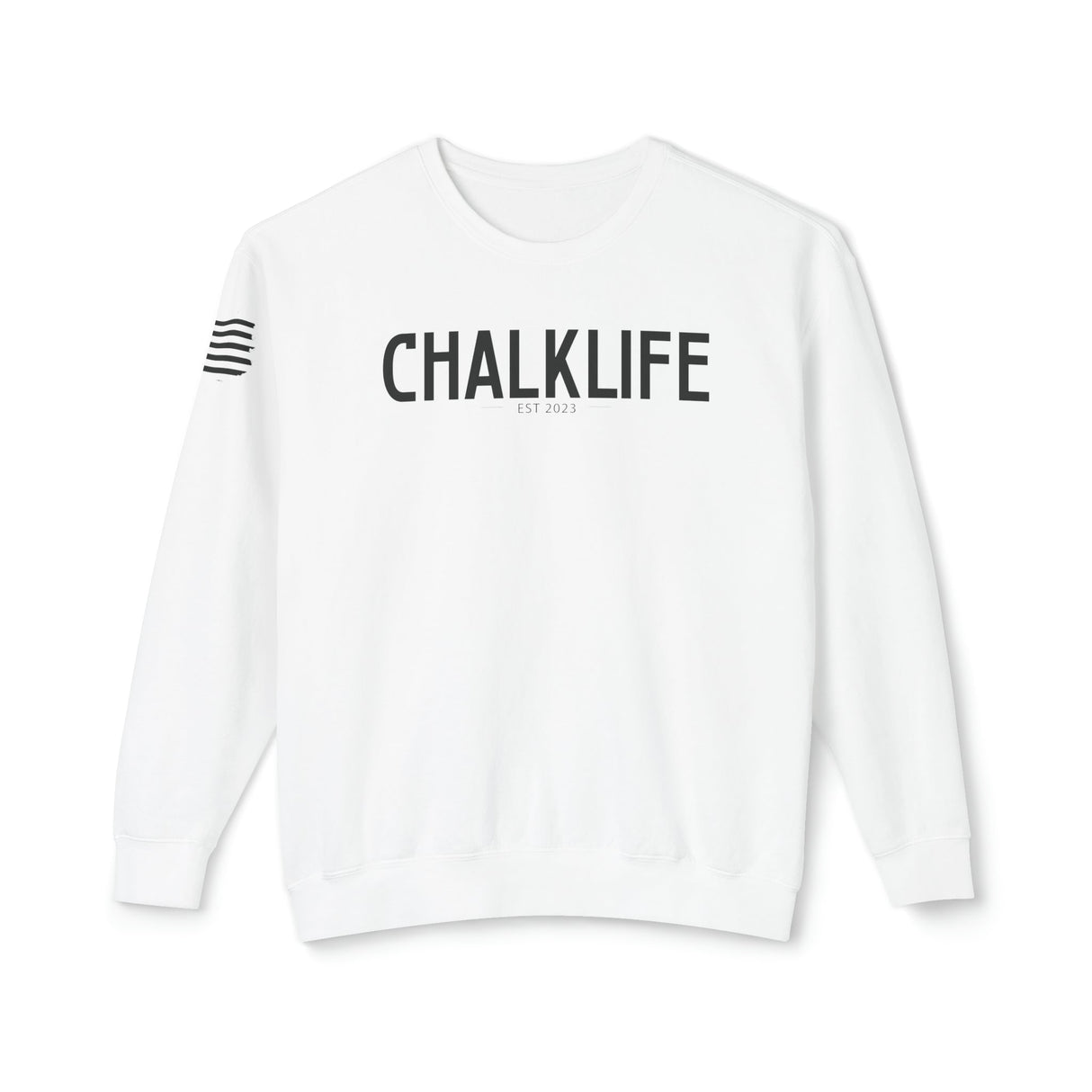 Chalklife - Climbing Stamp Unisex Lightweight Crewneck Sweatshirt - Chalklife, LLC
