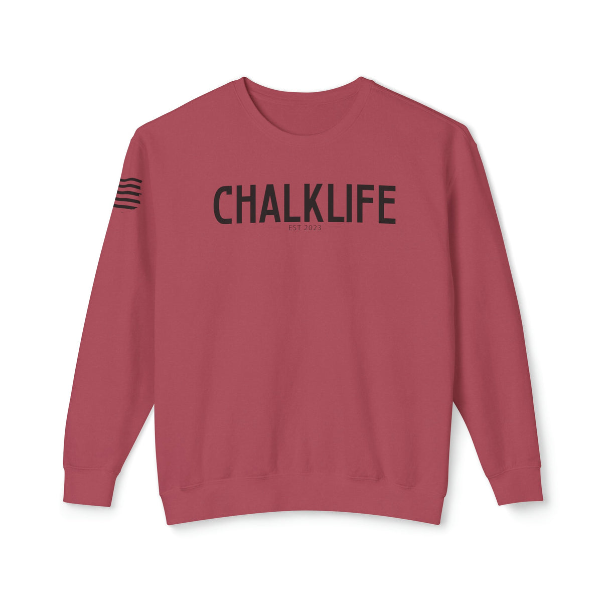 Chalklife - Climbing Stamp Unisex Lightweight Crewneck Sweatshirt - Chalklife, LLC