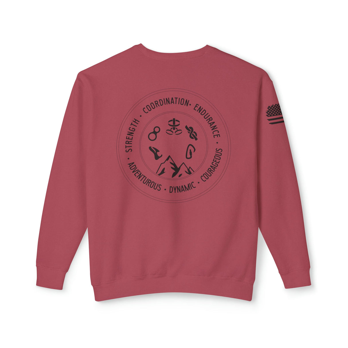 Chalklife - Climbing Stamp Unisex Lightweight Crewneck Sweatshirt - Chalklife, LLC