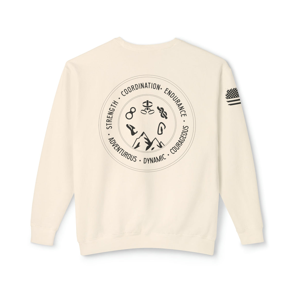 Chalklife - Climbing Stamp Unisex Lightweight Crewneck Sweatshirt - Chalklife, LLC