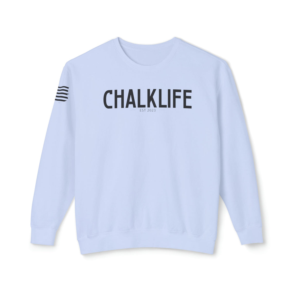 Chalklife - Climbing Stamp Unisex Lightweight Crewneck Sweatshirt - Chalklife, LLC