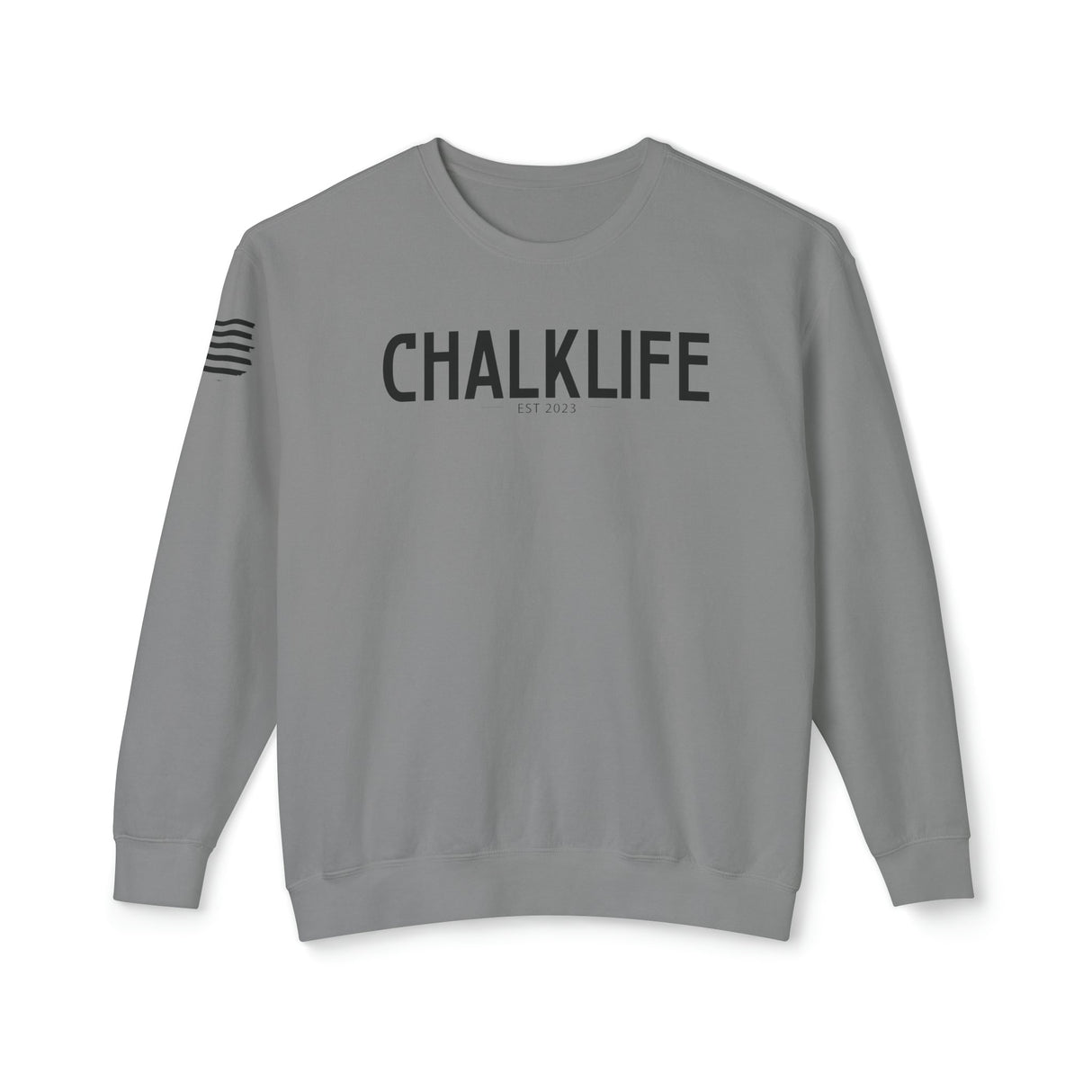 Chalklife - Climbing Stamp Unisex Lightweight Crewneck Sweatshirt - Chalklife, LLC