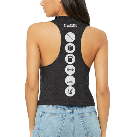 Chalklife Fitness Racerback Crop - Chalklife, LLC