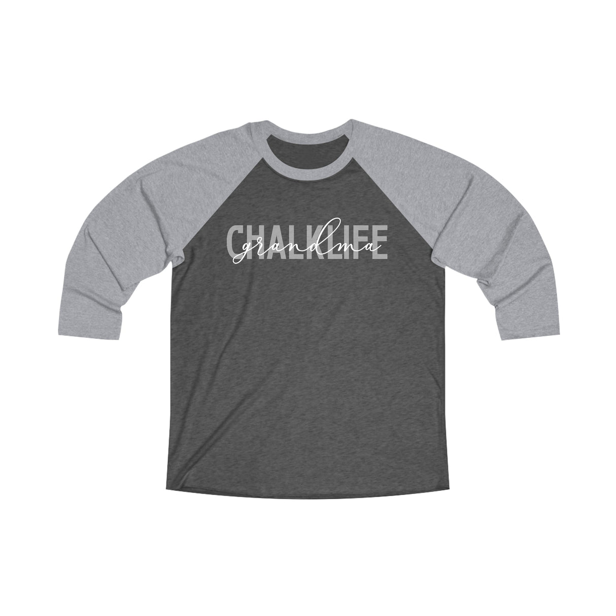 Chalklife - "Grandma" Unisex Tri-Blend 3\4 Raglan Tee - Chalklife, LLC