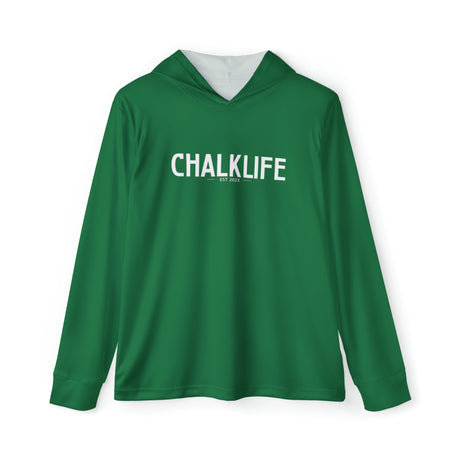 Chalklife Men's Gymnastics Performance Hoodie - Dark Green - Chalklife, LLC