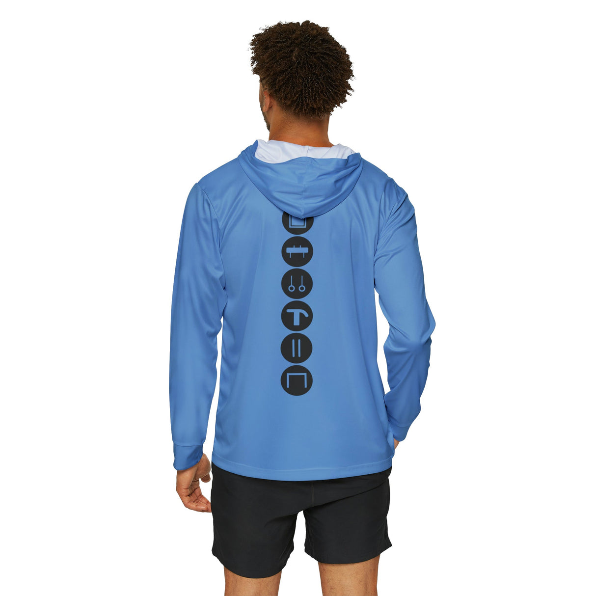 Chalklife Men's Gymnastics Performance Hoodie - Light Blue - Chalklife, LLC