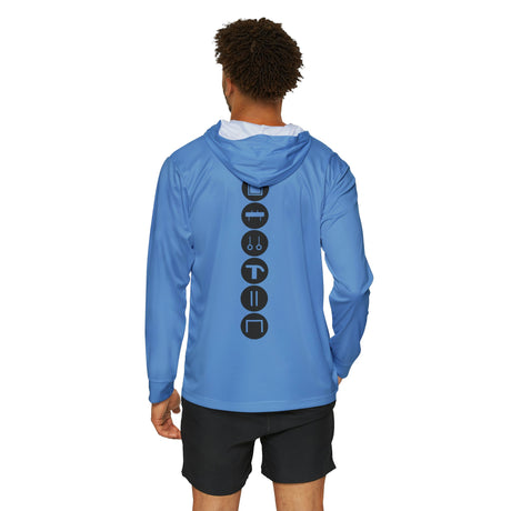 Chalklife Men's Gymnastics Performance Hoodie - Light Blue - Chalklife, LLC
