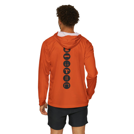Chalklife Men's Gymnastics Performance Hoodie - Orange - Chalklife, LLC