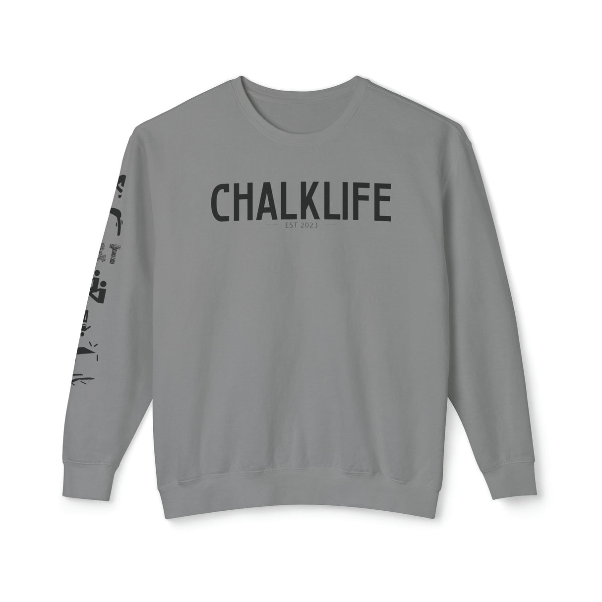 Chalklife - Trampoline & Tumbling Events Unisex Lightweight Crewneck Sweatshirt - Chalklife, LLC