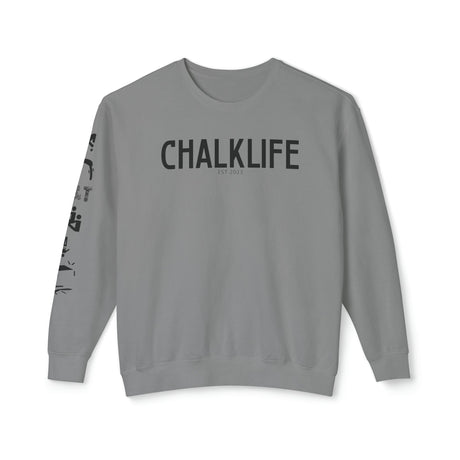 Chalklife - Trampoline & Tumbling Events Unisex Lightweight Crewneck Sweatshirt - Chalklife, LLC
