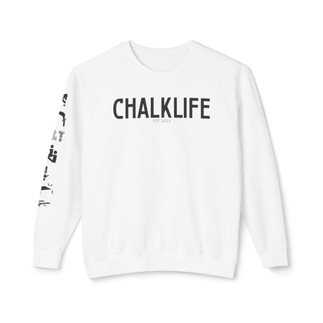 Chalklife - Trampoline & Tumbling Events Unisex Lightweight Crewneck Sweatshirt - Chalklife, LLC