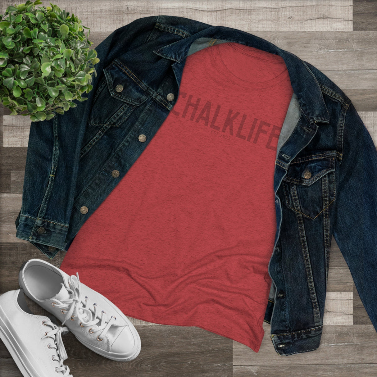 Chalklife - Tri-blend Fitted Tee - Chalklife, LLC