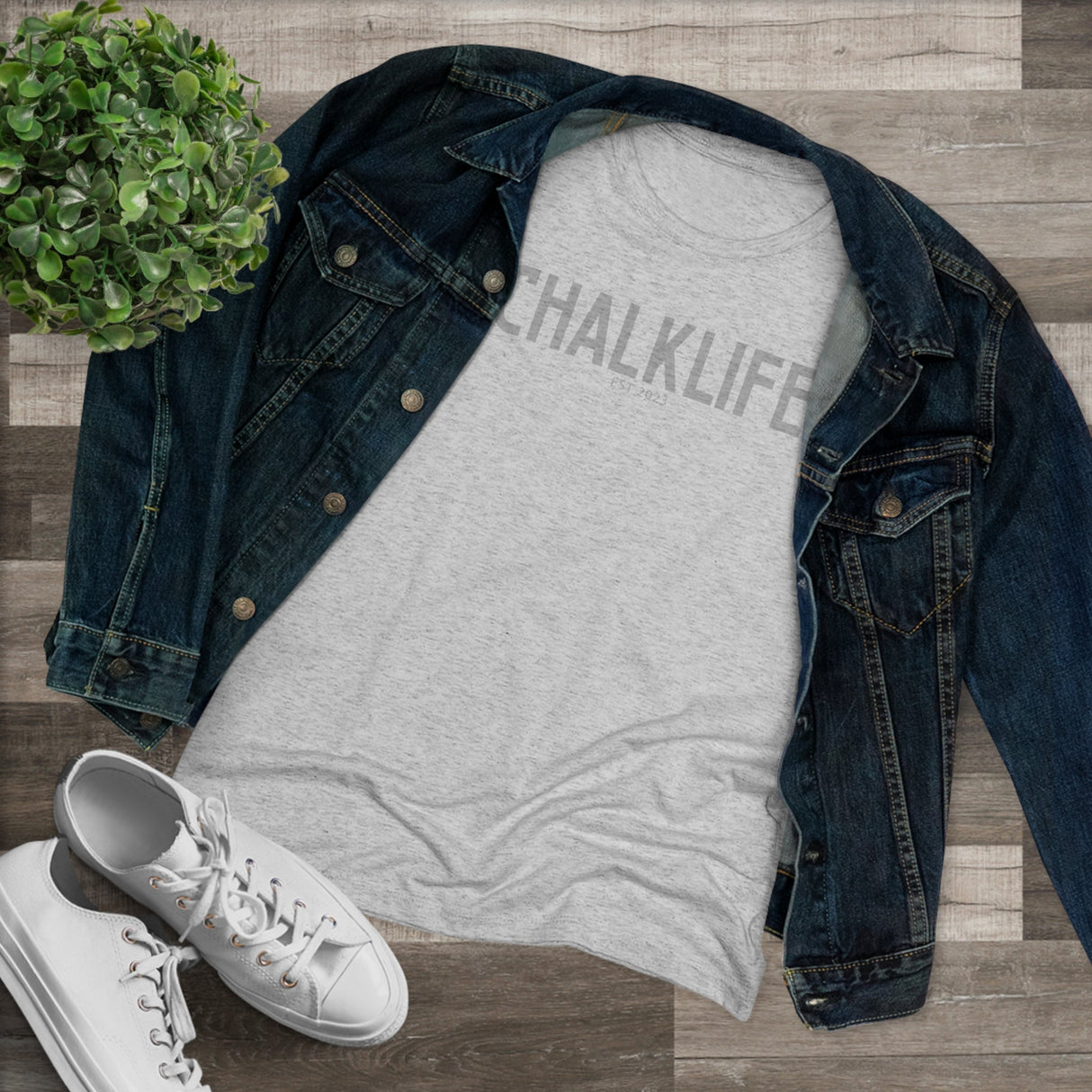 Chalklife - Tri-blend Fitted Tee - Chalklife, LLC