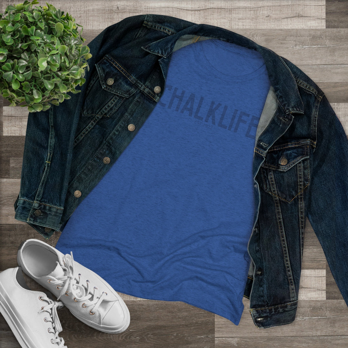 Chalklife - Tri-blend Fitted Tee - Chalklife, LLC