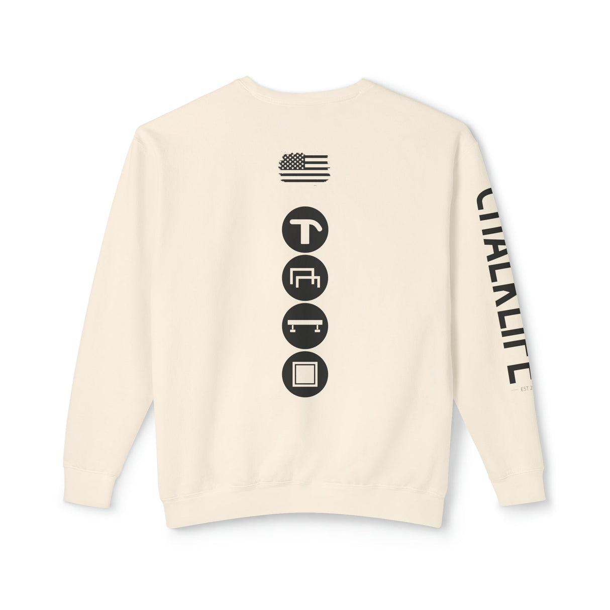 Chalklife - Women's Unisex Lightweight Crewneck Sweatshirt - Chalklife, LLC